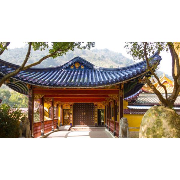 Garden Pavilion Chinese Clay Roof Tiles Traditional Buddhist Temple Handmade