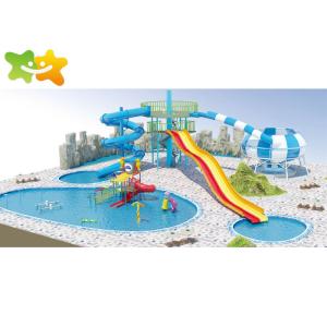 Fast Speeed Commercial Pool Slides Smooth Plastic Surface High Temperature