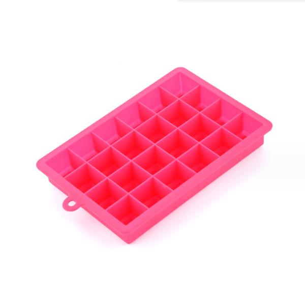 Ice Cream Makers Easy Release 15 Cavity 24 Cavity Silicone Ice Cube Trays with Lids