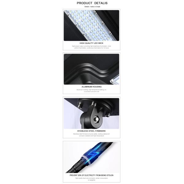 180pcs IP65 Solar Street Lights Induction Control SMD3030 180 Watt