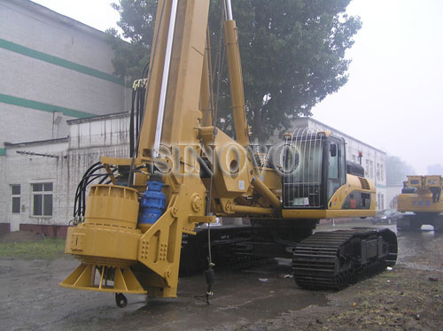 Unique Pull Down Cylinder System Building Construction Rotary Drilling Rig