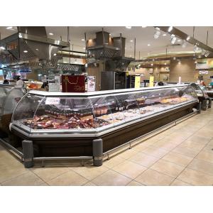 LED Lighting Deli Display Fridge Stainless Steel Energy Savings