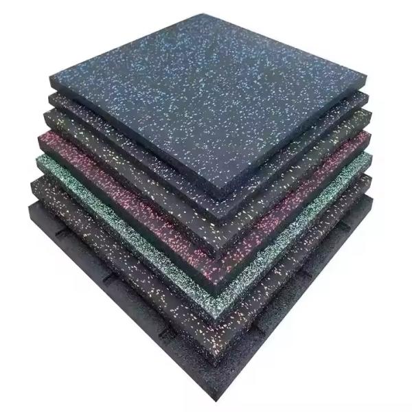 UV Resistance Sports Rubber Flooring Black / Green / Grey For Intensity Running