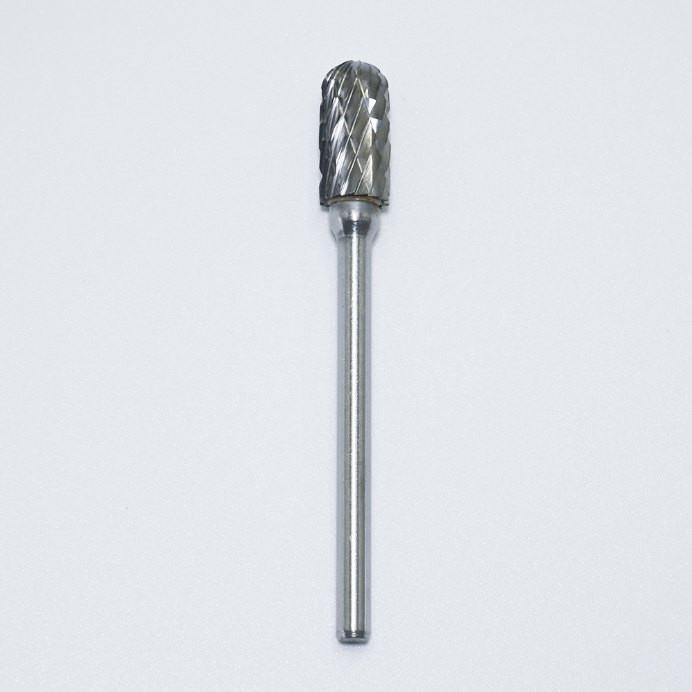 Type C Double Groove Carbide Rotary Burr with 120° Point Angle and HRA 89-92.5 Hardness for Metal Machining