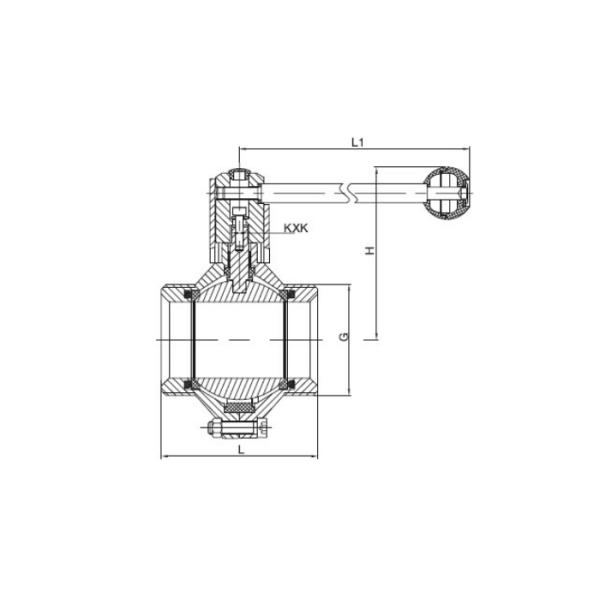 1.4301 1.4404 Butterfly Stainless Steel Valves Cracking Resistance For Piping System