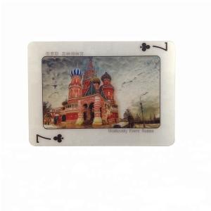 Reusable 0.35mm PET 3D Lenticular Kids Playing Poker