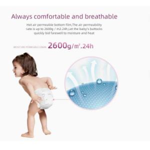 Wholesale Non-woven fabric disposable breathable PE film baby diapers