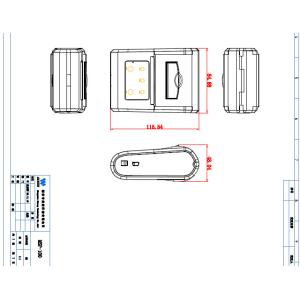 58mm wireless handheld gprs sms Bluetooth Thermal Printer / mobile ipad printer