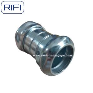 EMT Galvanized Steel EMT Pipe Fittings Compression Coupling 1/2" To 4"