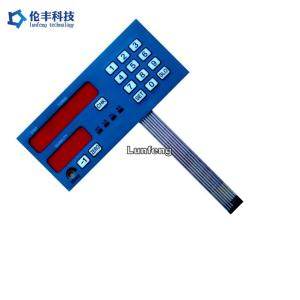 Metal Dome Flat Membrane Keyboard , Tactile Keypad Membrane Switches Keyboard