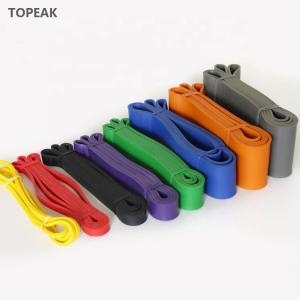 Purple Pull Up Bar Resistance Band Set With Carrying Bag Workout Guide Set Of 5