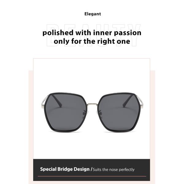 Large Metal Frame Sunglasses Unisex Polycarbonate Lens 23g OEM