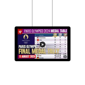 HD Poster Advertising Screen Digital Signage Hanging 21.5 Inch Advertising