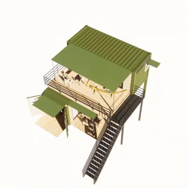 20ft or 40ft Foldable Puerto Rico Living Luxury Flat Pack Shipping Container Casas Modulares Prefabricadas Pre Fab House