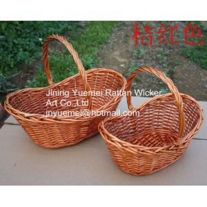 willow picnic basket wicker food basket with handle bread basket