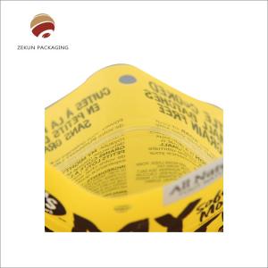 Quality Custom Logo Printed Food Holographic Stand Up Pouches with Zipper Heat Seal PET VMPET PE for sale