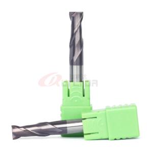 Quality 6mm 5/16&quot; 1/4&quot; 2 Flute Carbide End Mill For Hardened Steel HRC60 for sale