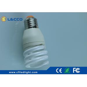 Cool White High Lumen Cfl Bulbs , Half - Full Spiral 18 Watt Light Bulb 62 LM /