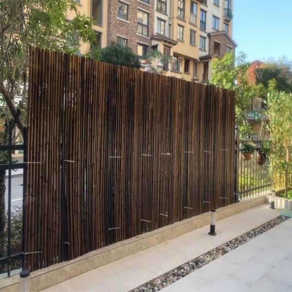 Buy Natural Garden Bamboo Wood Reed Fence Painted Panels Rolled 10*100cm at wholesale prices