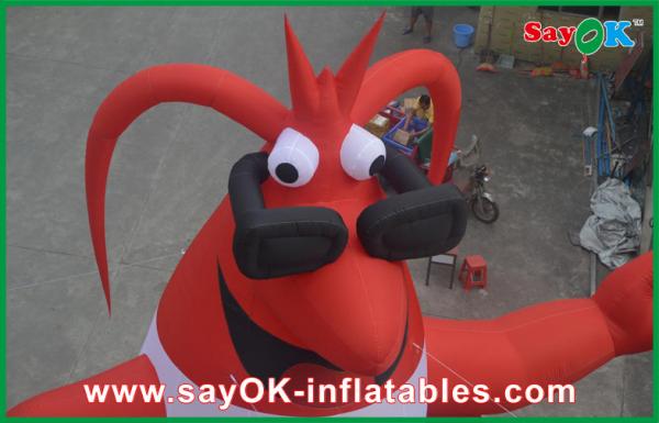 Lobster Inflatable Character , Customized Moving Inflatable Mascot