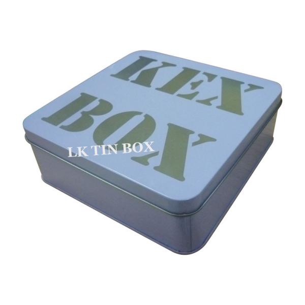 155mm Large Chocolate Candy Tin Box With Printing And Embossing