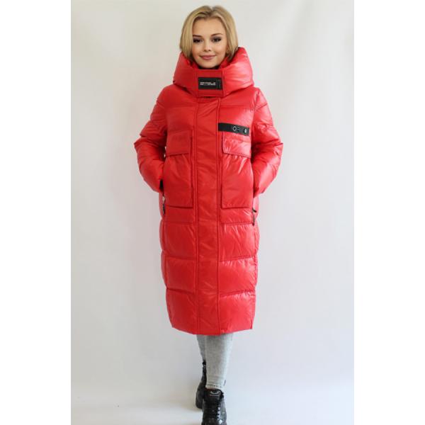 FODARLLOY Winter New Lady's Coat Pure Color Simple Lady's Winter Jacket Long Warm Women Down Cotton-padded Outwear