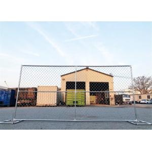 8'x12' temporary chain link fence panels diameter wire 11.5ga chain link mesh 2"