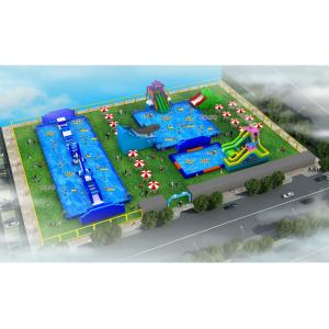 Durable Outdoor Inflatable Water Park / Blow Up Water Playground