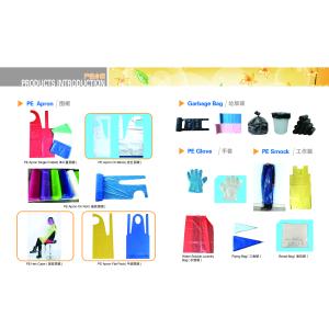 Eco Friendly Smooth Plastic Paint Smock , Polythene PE Aprons Biodegradable