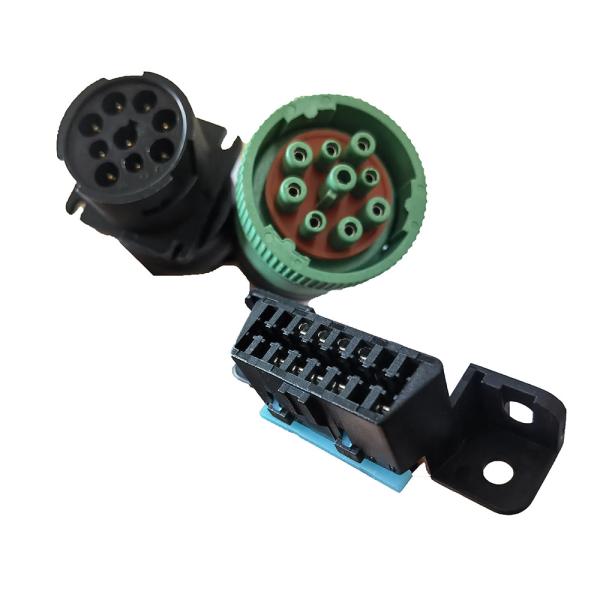 Buy Practical OBD2 J1939 Extension Cable ABS PVC Material Length 30CM at wholesale prices