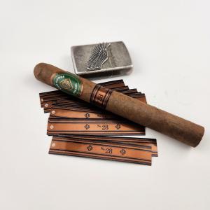 Brown Cigar Label Printing Eco-Friendly Embossed Handmade Custom Business