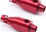 OEM Red Precision CNC Machining , Rapid CNC Machining Steel Brass Material