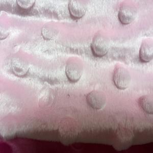 100% polyester super soft minky dot velvet fabric