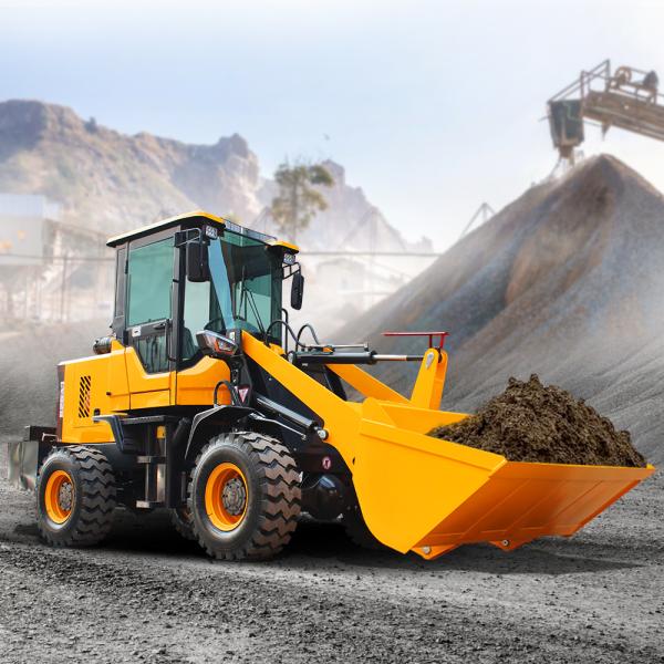 Factory Wholesale Ride on Fuel Efficient Wheel Loader EPA CE 1.2ton 4wd Boom