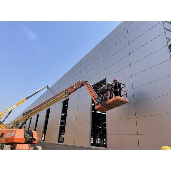 Customized Color Metal Construction Building With Metal Roof Sandwich Panel
