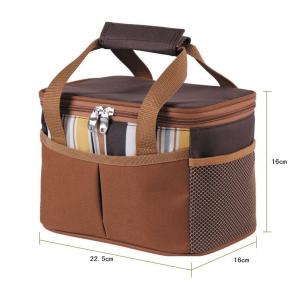 China Fashion Stripe Soft Cooler Picnic Lunch Bag Freezer Tote promotional bag gift on sale