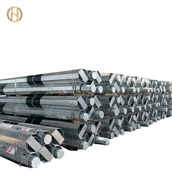 Buy 12M Galvanized Steel Light Pole For Power Distribution at wholesale prices