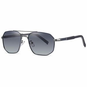 Men'S Metal Frame Sunglasses Multilateral OEM With 58mm Lens