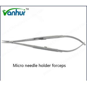 China Ent Basic Surgical Instruments Micro Needle Holder Forceps ISO13485 Certification on sale