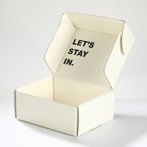 Letter Gift Box White Cardboard Flip Top Mailer Box For Clothing Corrugated