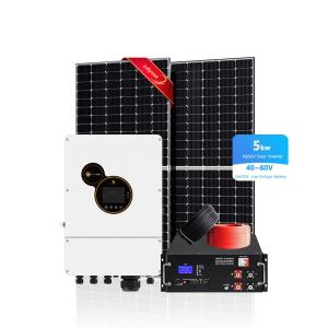 MPPT Solar Power Hybrid System Lithium Ion Lifepo4 Inverter Solar Panel Kit