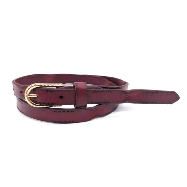 Buy Cowhide Female Genuine 1.8cm Skinny Leather Belt Womens Alloy Buckle at wholesale prices