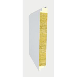 China 0.4mm Steel Rockwool Sandwich Panel Customized Lengths on sale