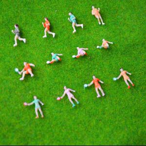 1:100 scale architectural model color sport figures 2cm for outdoor exercise