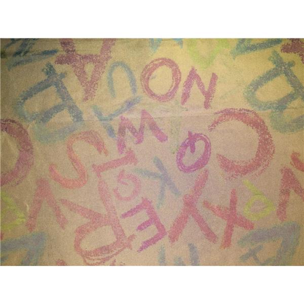 Buy Safety Coat 0.13mm Reflective Garment Leather Fabric Printed With Letters at wholesale prices