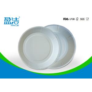Quality White Color Eco Friendly Paper Plates 6 Inch For Birthday Celebrations for sale
