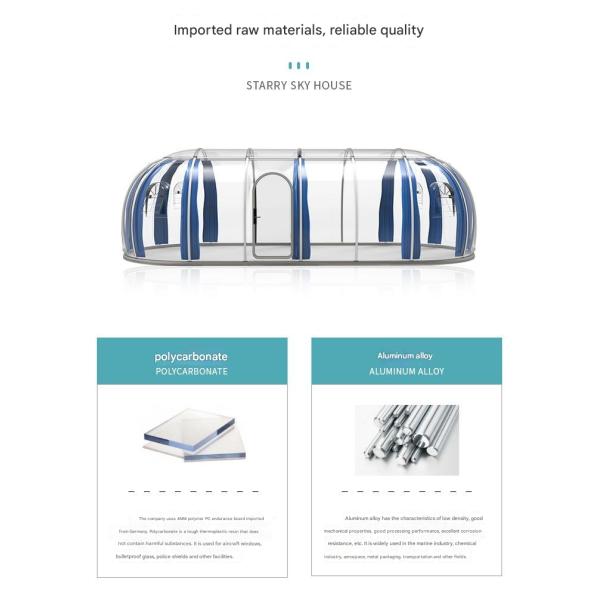 Hotel Bubble House Clear Star Tent for Children and Adults on Outdoor Adventure