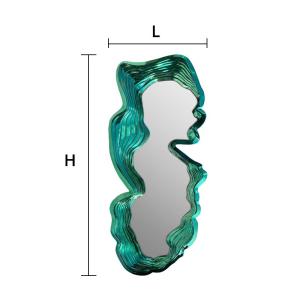 Electroplated Jade Mirror High-End Sales Department Negotiation Area Background