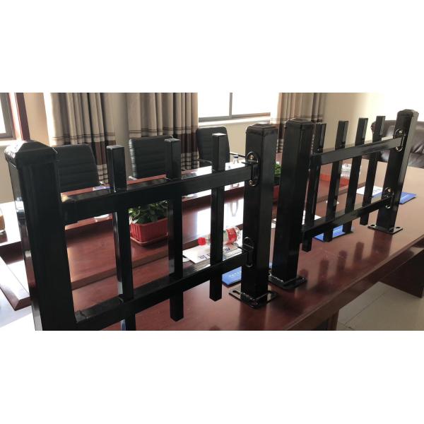 Buy 1800mm height x 2350mm width flat top tubular steel fence panels INTERPON powder coated black at wholesale prices
