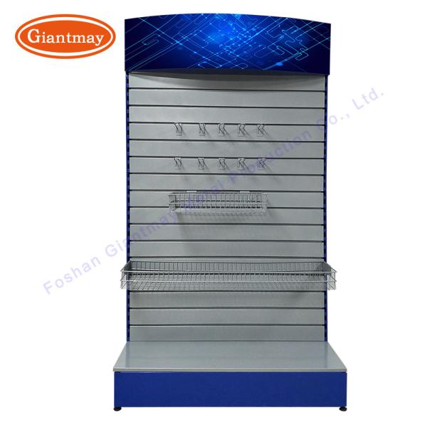 Portable Metal Slatwall Stand Cellphone Accessory Display Rack Slat Wall Accessories